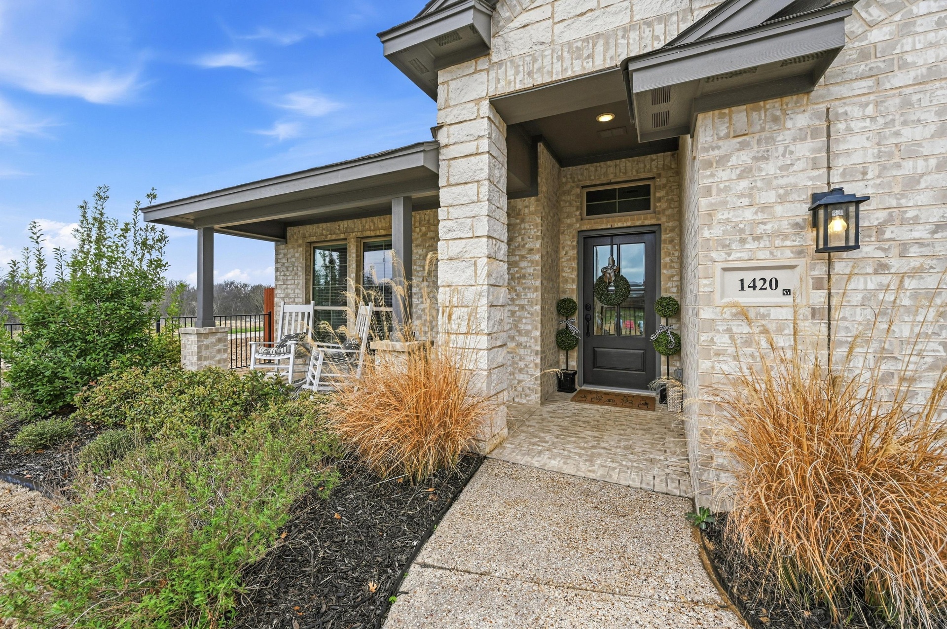 Cheldan Homes — Welcoming covered front porch