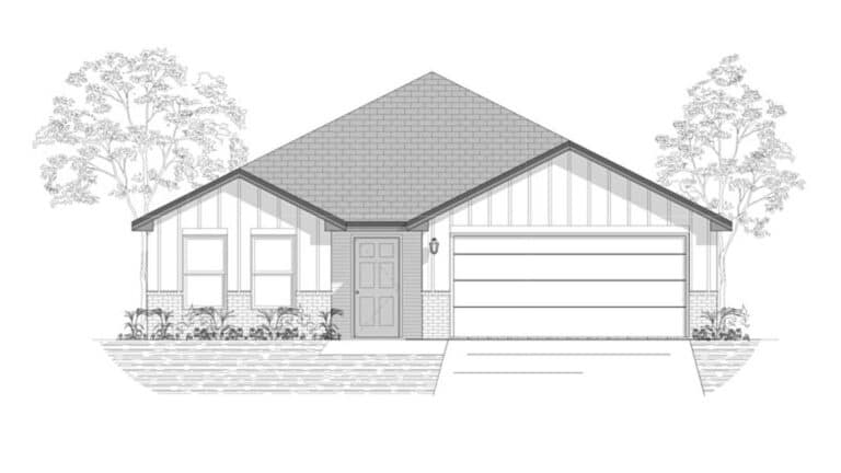 Silverleaf Homes — Architectural elevation rendering
